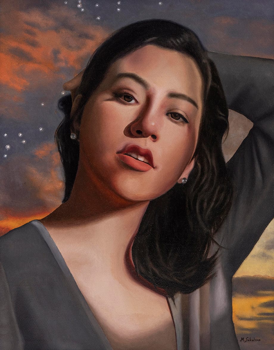 Marc Sokolean Fine Art Fine Art Print Fine Art Print - Michelle - A4 - Portrait Paintings by Marc Sokolean