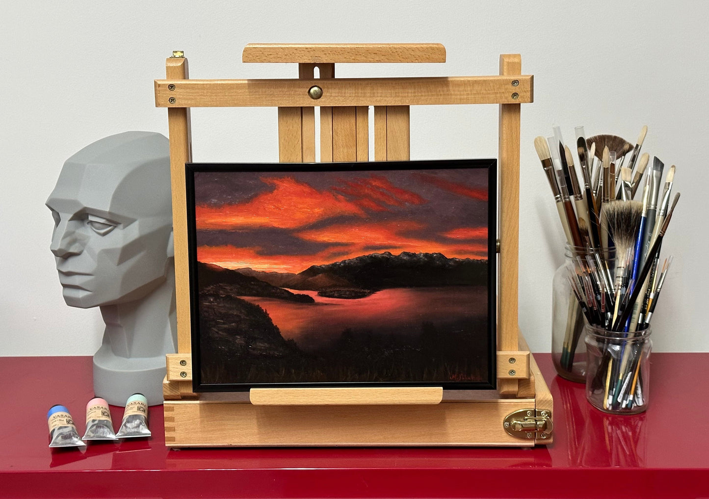 Marc Sokolean Fine Art Original Oil Painting The Fjords Original Oil Painting