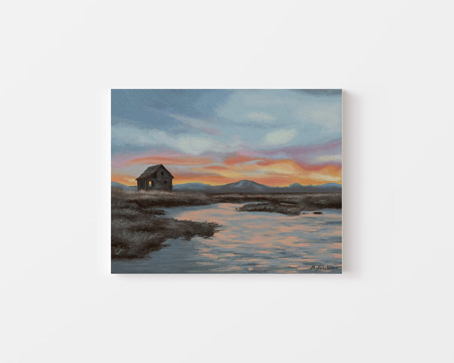 Marc Sokolean Fine Art Original Oil Painting The Marshlands Original Oil Painting