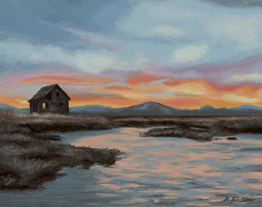 Marc Sokolean Fine Art Original Oil Painting The Marshlands Original Oil Painting